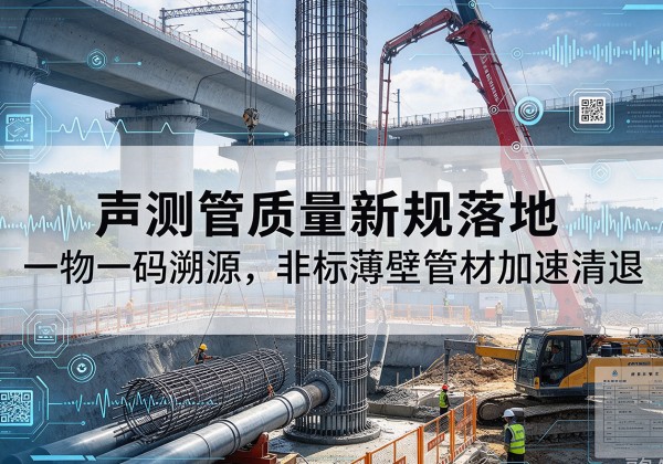 阜南声测管质量新规落地，一物一码溯源，非标薄壁管材加速清退