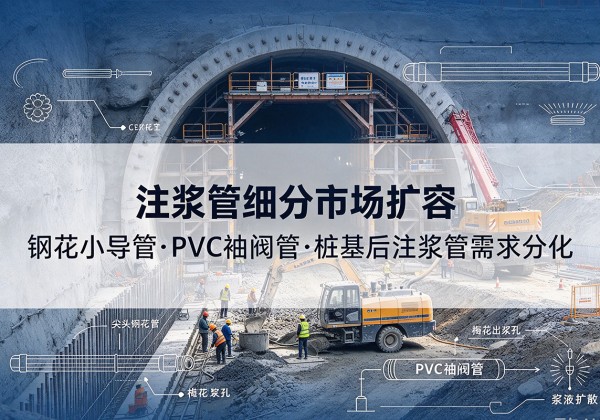 阜南注浆管细分市场扩容，隧道钢花小导管、PVC 袖阀管、桩基后注浆管需求分化